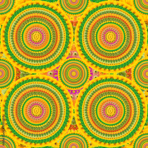 Circular psychodelic background