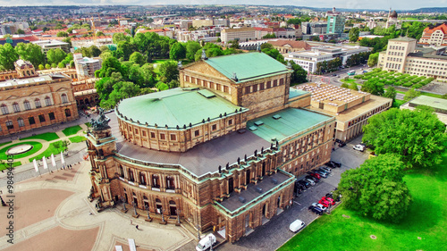 Semperoper is the opera house of the Sachsische Staatsoper Dresd photo