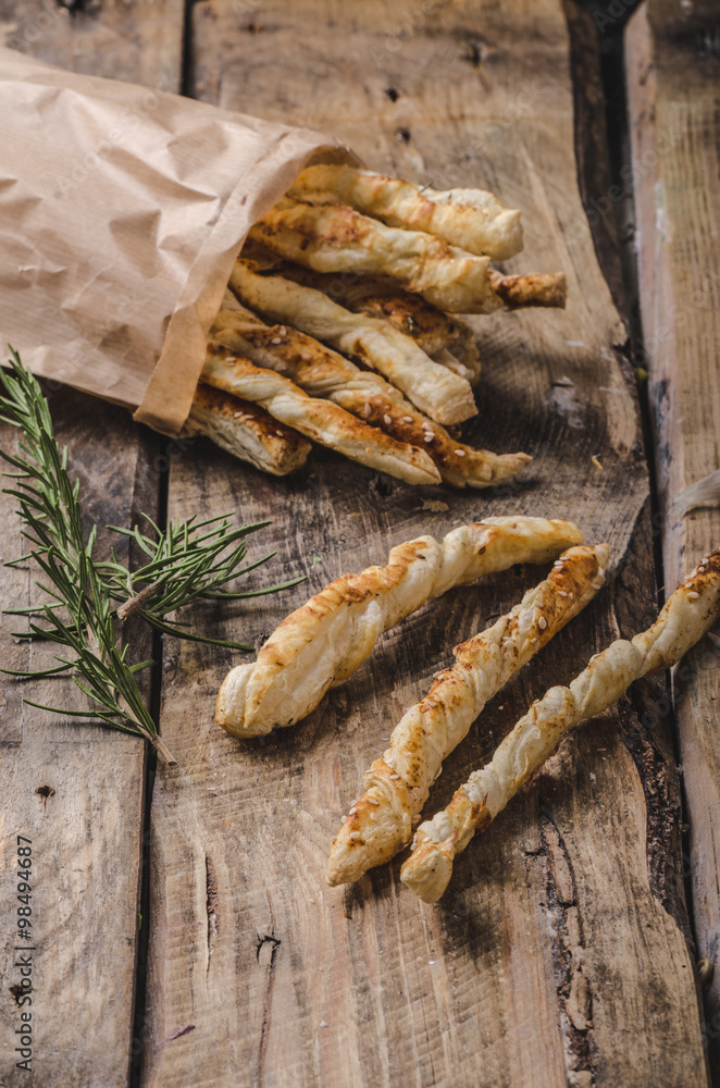 Sticks puff pastry Sticks puff pastry