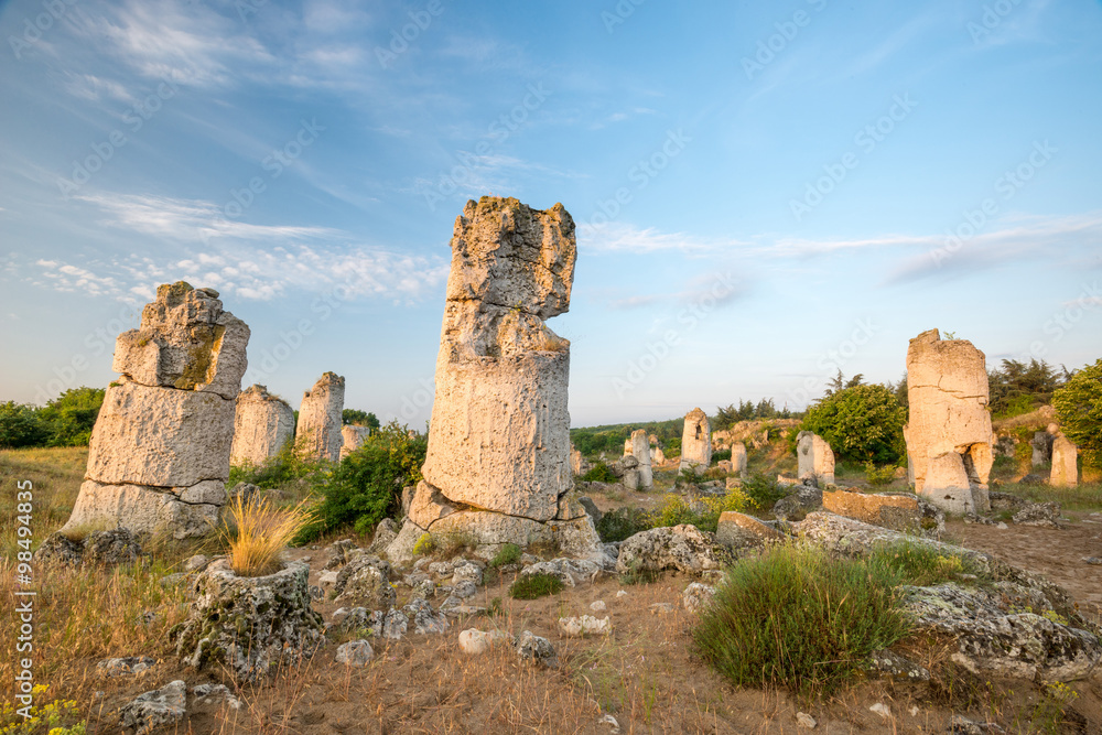 Pobiti kamani - phenomenon rock formations in Bulgaria near Varna