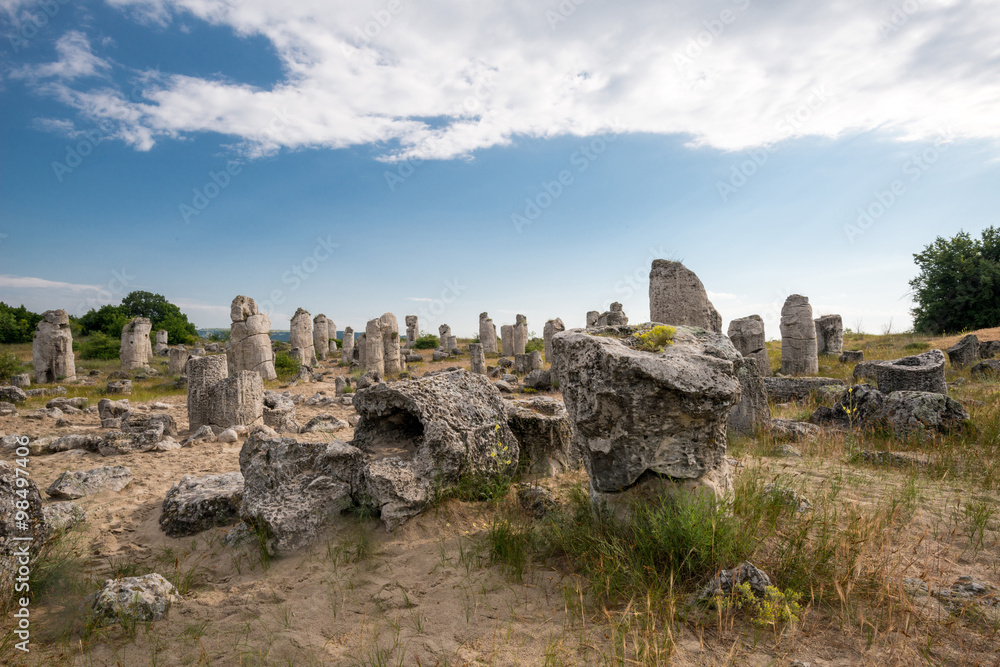 Pobiti kamani - phenomenon rock formations in Bulgaria near Varna