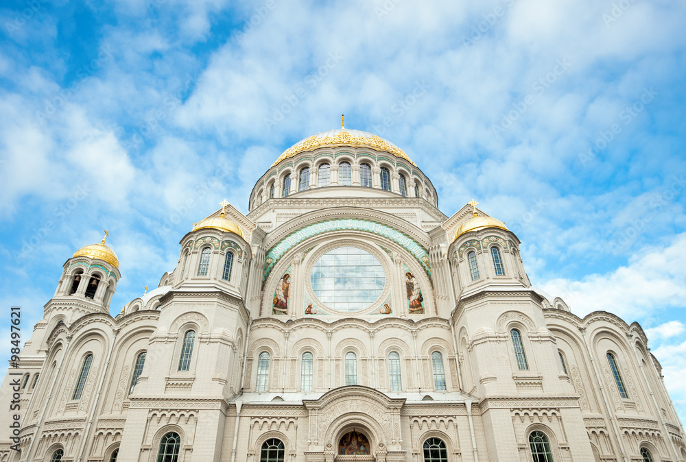 Naval cathedral of Saint Nicholas, Kronstadt, St Petersberg, Russia