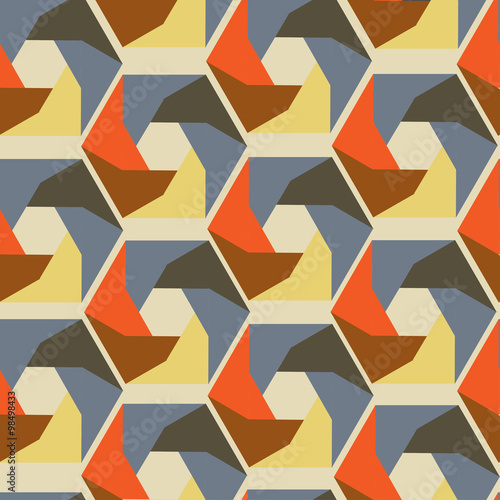 geometric pattern background vintage style pastel tone