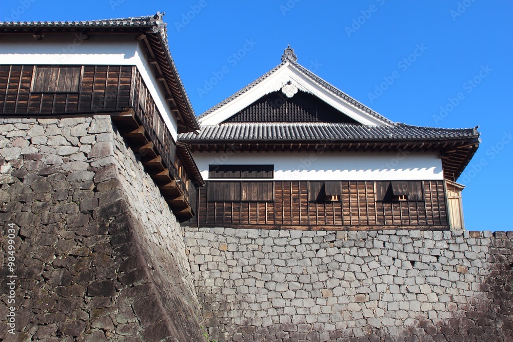 熊本城　本丸御殿と石垣