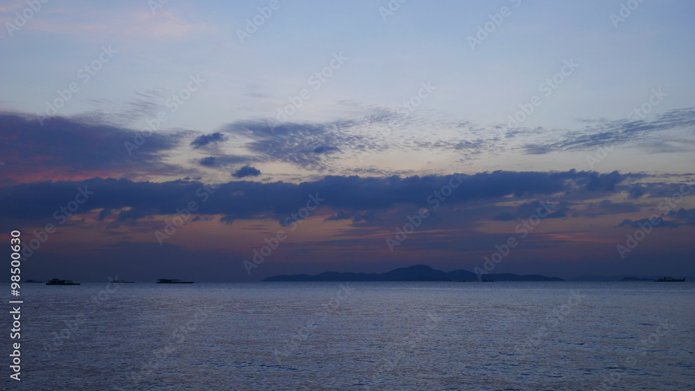 4k Time-lapse of Beautiful sunset, view from Pattaya beach in Thailand 4k Time-lapse of Beautiful sunset, view from Pattaya beach in Thailand