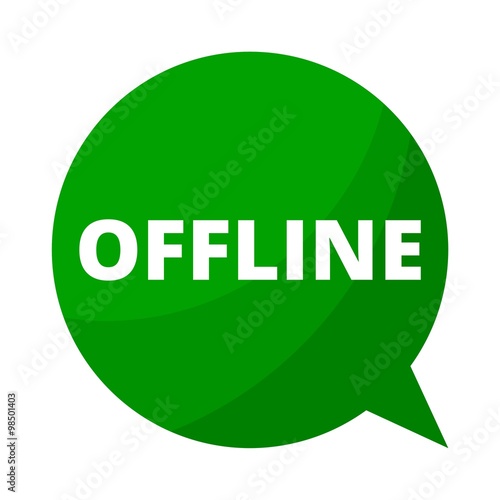 Green Speech Bubble offline