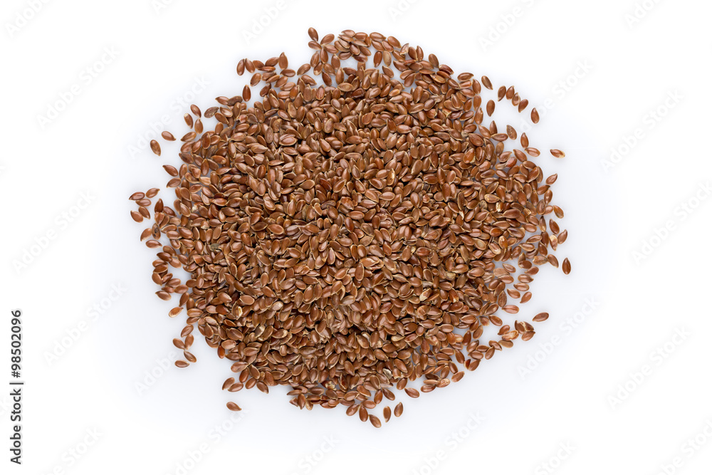 flax seeds isolated on white flax seeds isolated on white