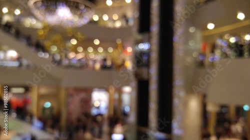 Wallpaper Mural Business people center bokeh holiday shopping Torontodigital.ca