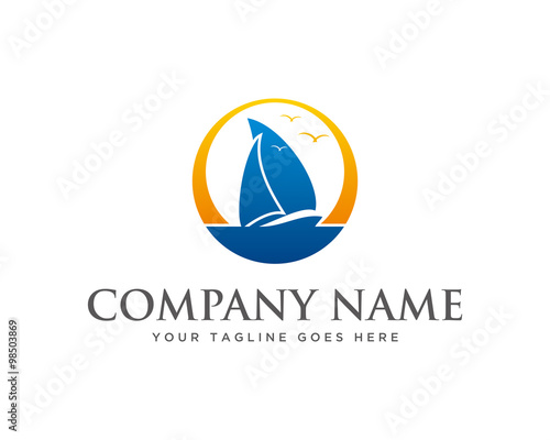 sun and sail logo icon