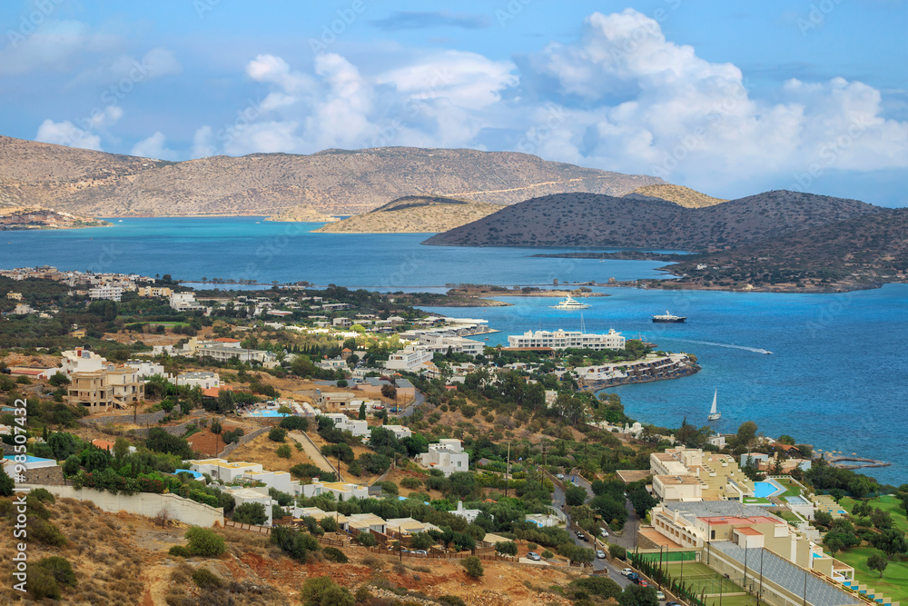 View over Crete coast