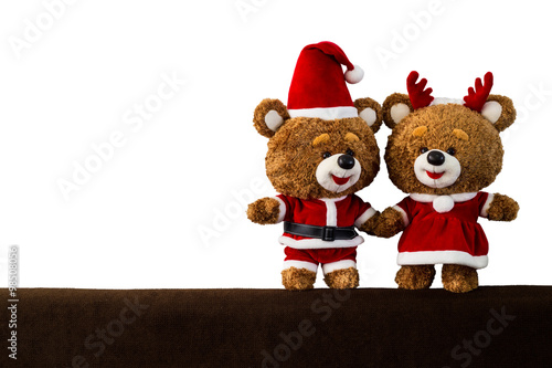 christmas bear doll