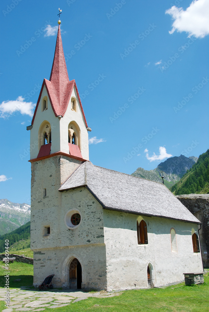 White Chapel in the Alps
