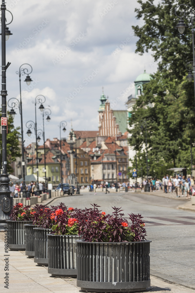 WARSAW, POLAND - JULY 08, 2015: Old town in Warsaw, Poland.