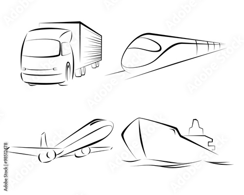 Means of transportation set
