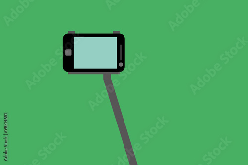 Selfiestick mit Mobiltelefon