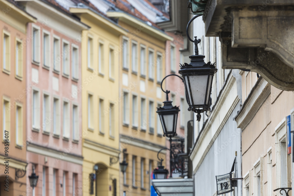 Traditional architecture in Warsaw, Poland Traditional architecture in Warsaw, Poland