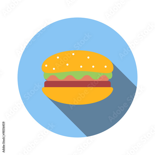 Hamburger flat icon