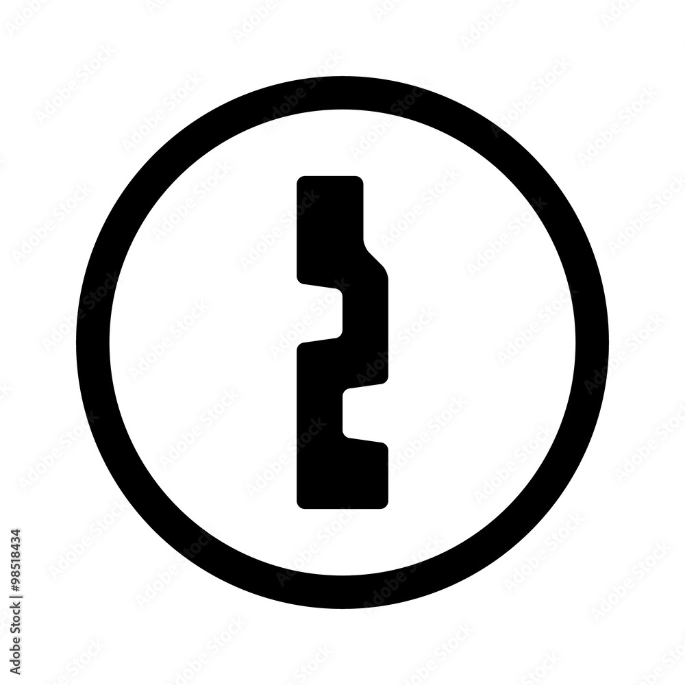 Modern door keyhole access line art icon for apps and websites Modern door keyhole access line art icon for apps and websites