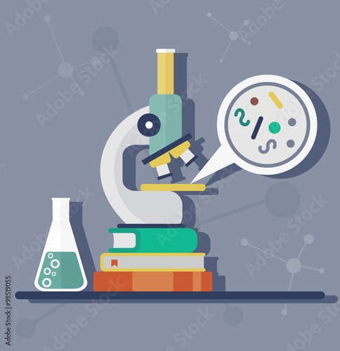 Microscope in the laboratory