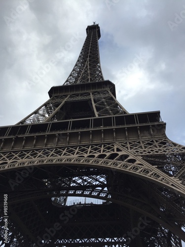 Torre Eiffel invernale, Parigi, Francia photo