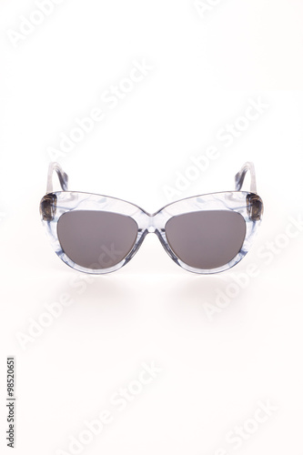 retro sunglasses on a white background