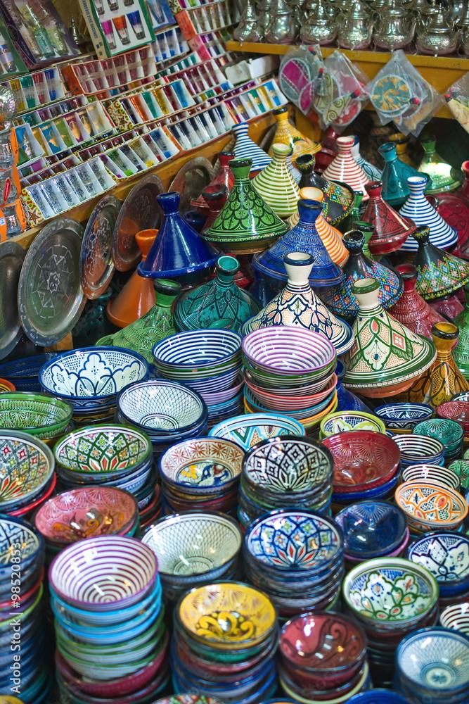 Marokko- Marrakesch, Bazar Stock Photo | Adobe Stock