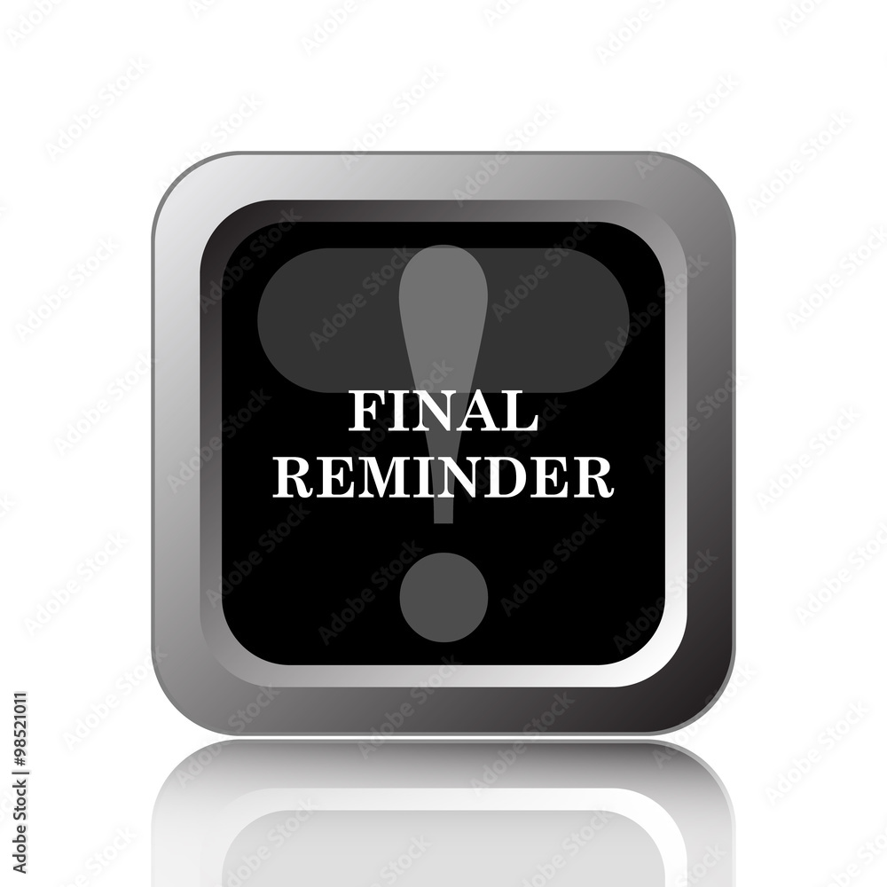 Final reminder icon Final reminder icon