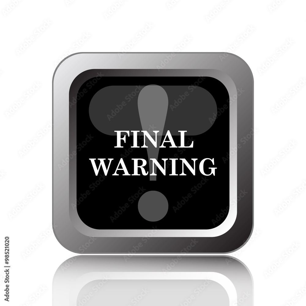 Final warning icon