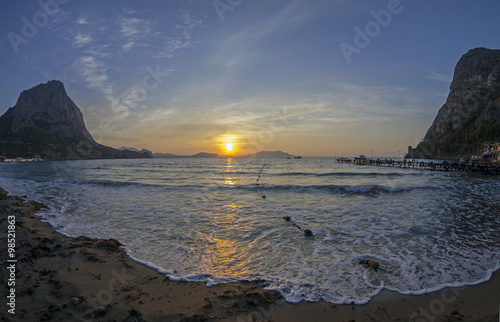 Dawn on the sea. Crimea  September.