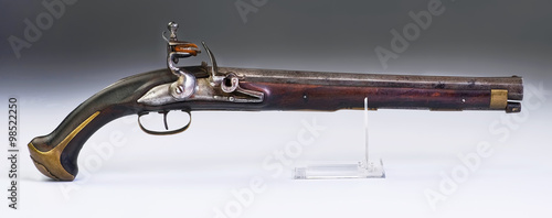 Принти на полотні Antique French Flintlock Pistol.