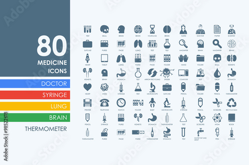 Set of medicine icons