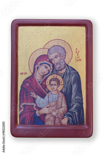 Konstfotografi Holy Family icon