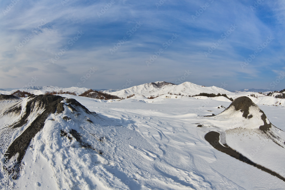 Mud Volcanoes in Buzau, Romania