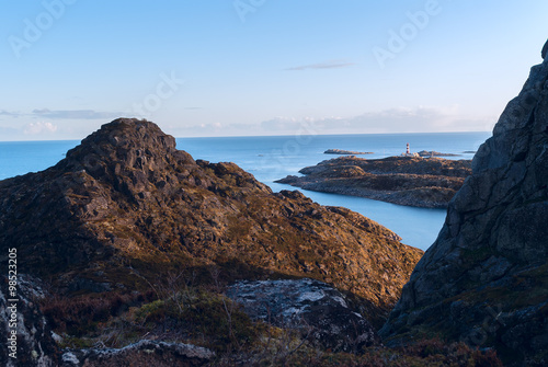 Top of the mountain on the island Skrova on Lofoten