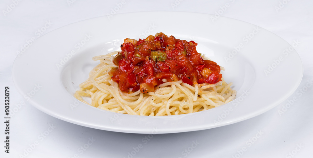 vegetable pasta with meatballs and tomato sauce vegetable pasta with meatballs and tomato sauce