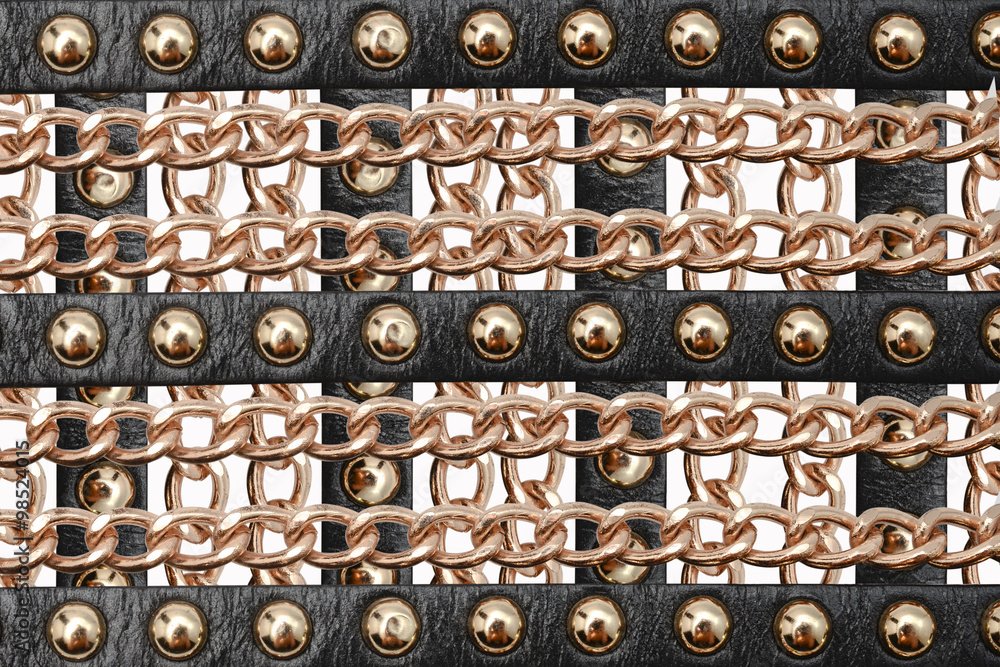 texture of the Leather and chains texture of the Leather and chains