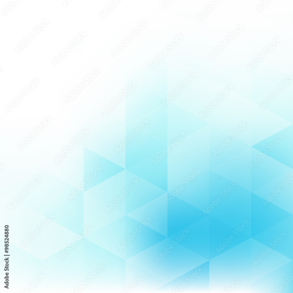 Abstract soft pattern with bright blue triangles on white background. Vector Abstract soft pattern with bright blue triangles on white background. Vector