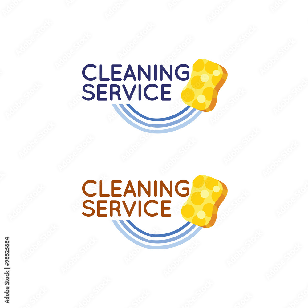 Obraz premium Logo for cleaning service