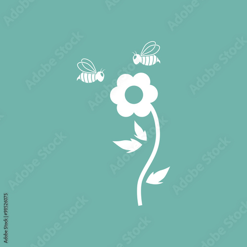 Flower pollination icon