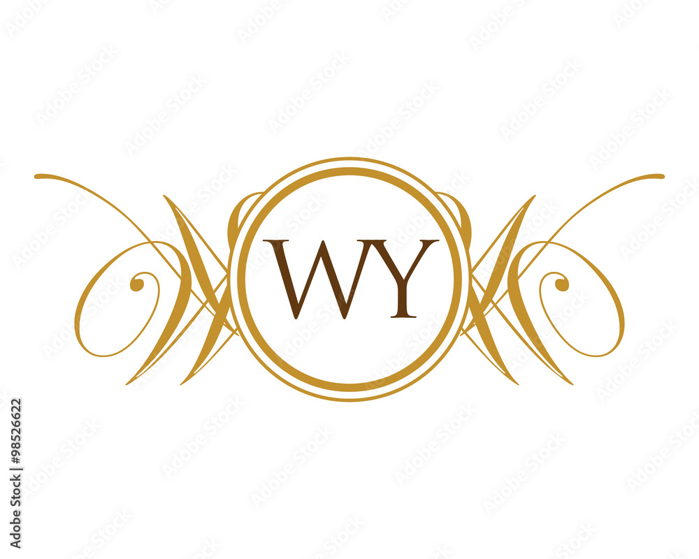 WY Luxury Ornament Initial Logo WY Luxury Ornament Initial Logo