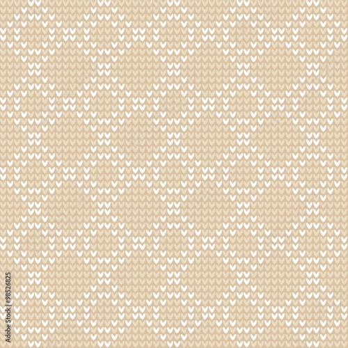 Knitted geometrical seamless pattern. Vector EPS 10.
