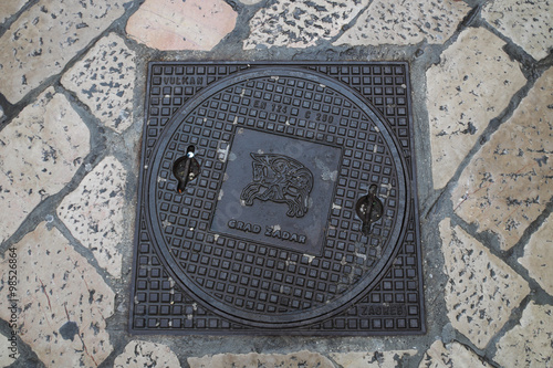 Manhole cover, Zadar, Croatia 