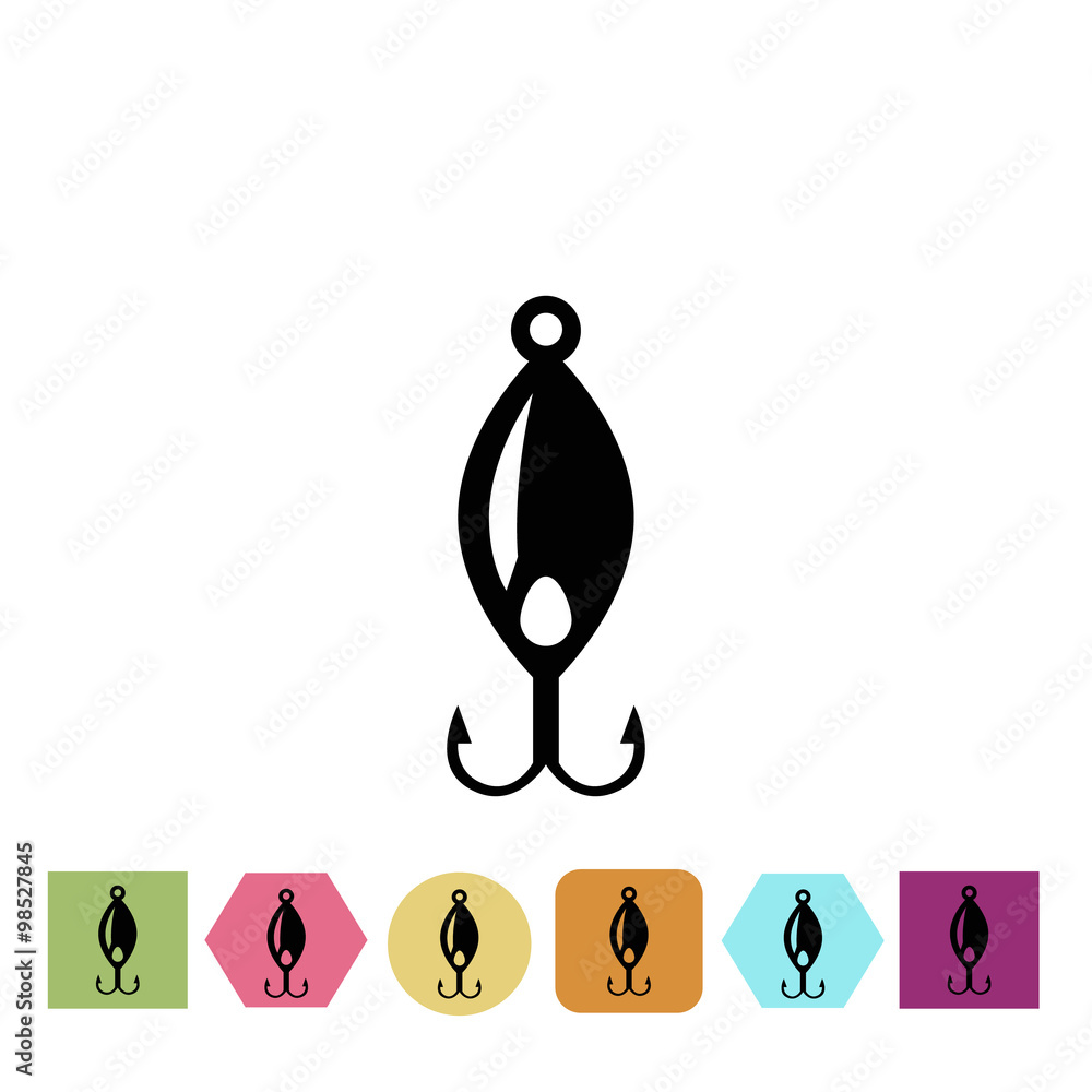 Fototapeta premium Fishing hook icon