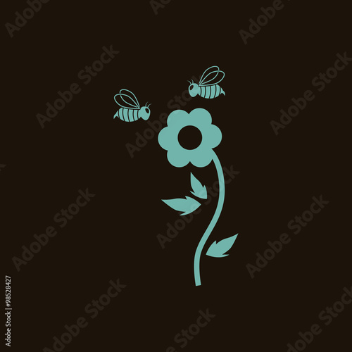 Flower pollination icon