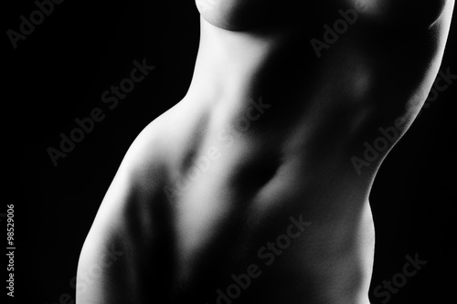 Obraz na płótnie Slim, flat stomach w salonie