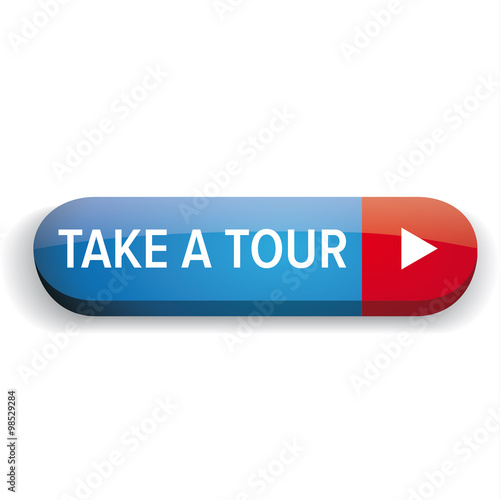 take a tour button vector