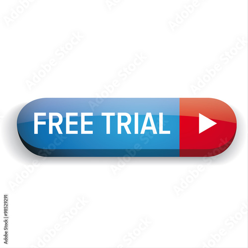 Free trial button vector