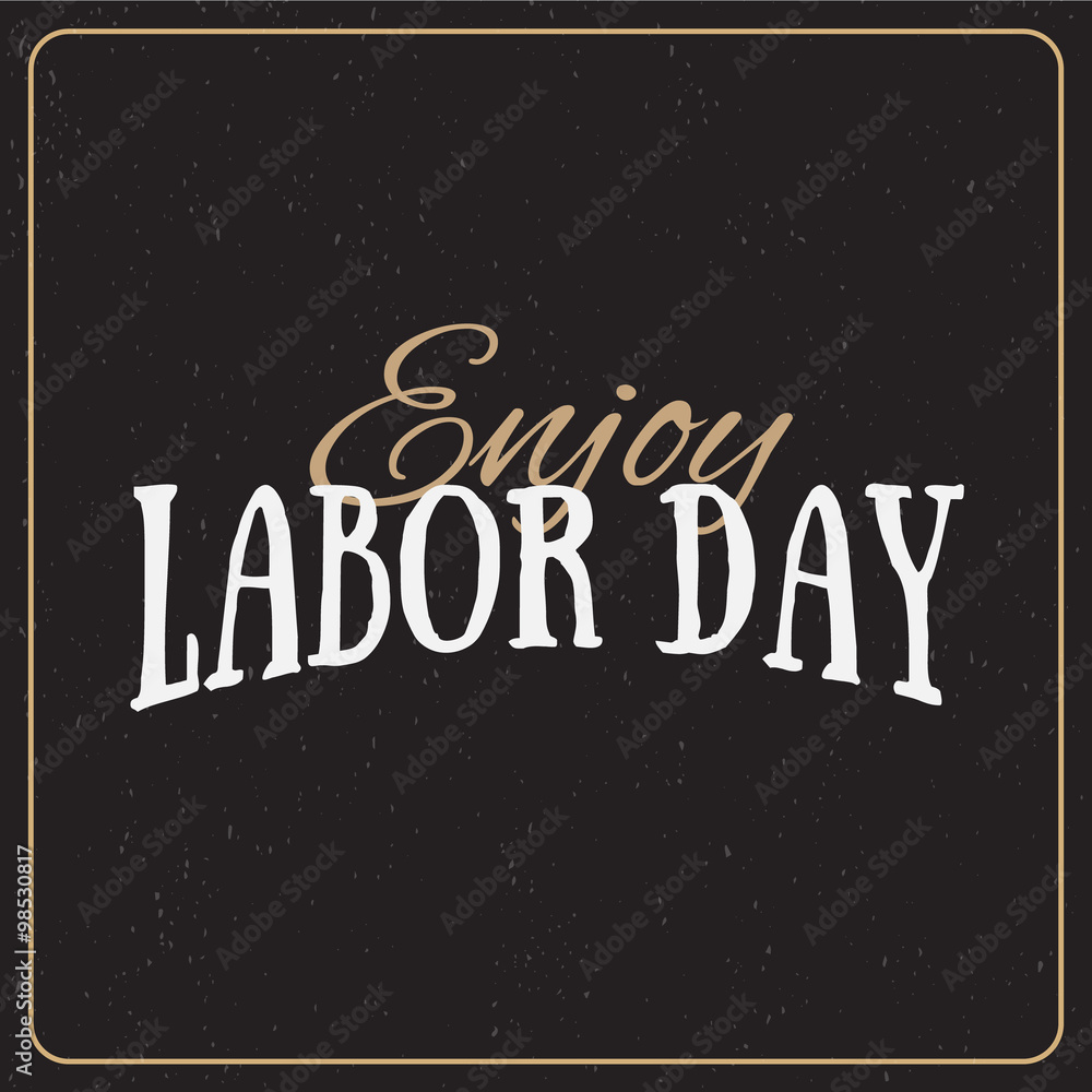 Vector Illustration Labor Day a national holiday of the United States. American Labor Day Sale design poster.