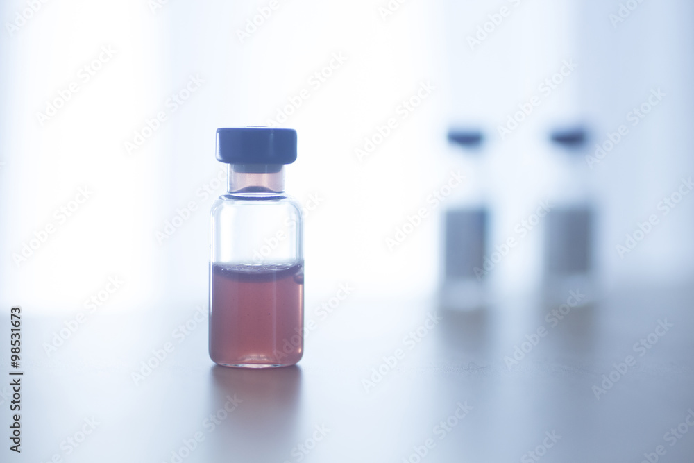 Phials of insulin medication bottles Phials of insulin medication bottles