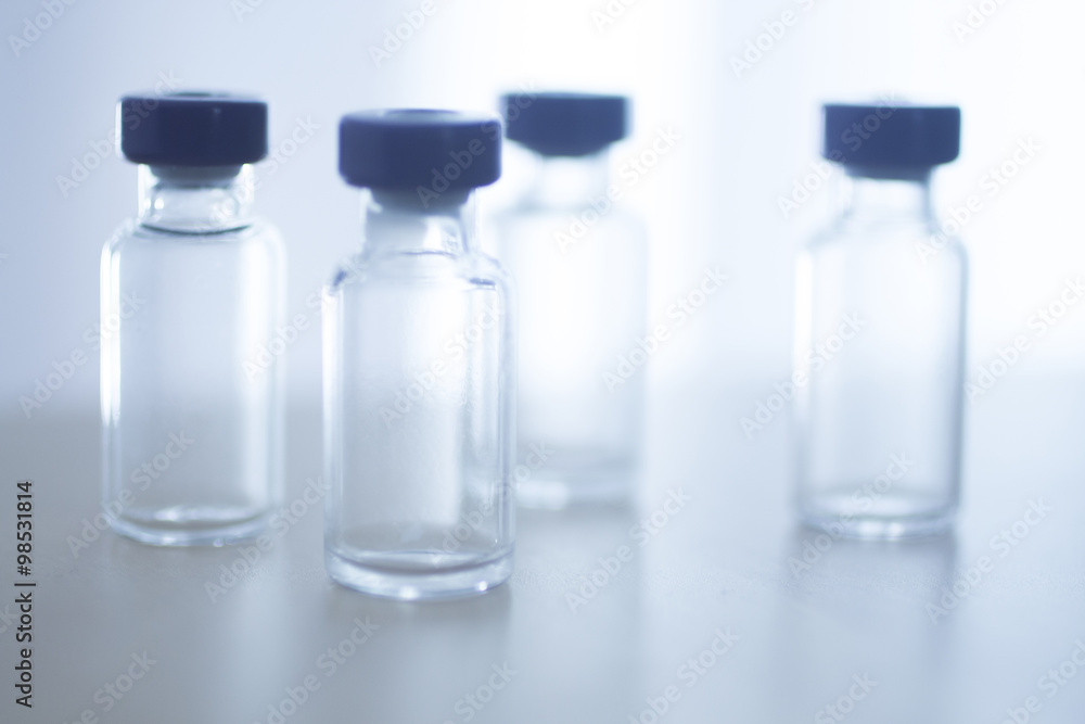 Phials of insulin medication bottles Phials of insulin medication bottles